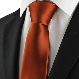 Tie New Solid Brown Men Tie Suit Necktie Formal Wedding Occasion Holiday Gift
