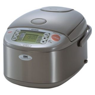 Zojirushi Induction Rice Cooker & Warmer   Stainless Steel/Brown (5.5 cup)