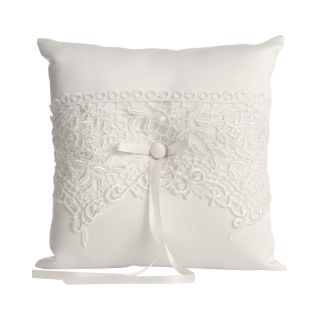 IVY LANE DESIGN Ivy Lane Design Vintage Lace Ring Bearer Pillow, White