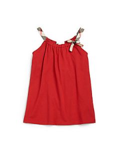 Burberry Little Girls Check Bow Tank Top