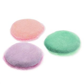 Round Shaped Villus with Bowknot Nature Sponges Powder Puff for Face (Random Colors,M)
