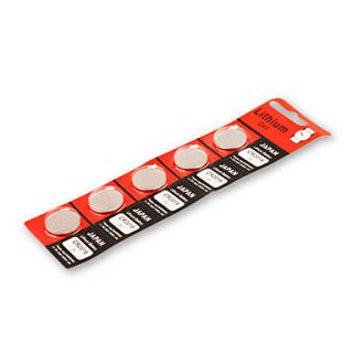 CR2016 3V Lithium Coin Battery(5 Pieces)(Lihium Cell CR2016(JAPAN))