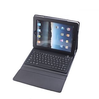 Protective PU Leather Case with Built in Bluetooth Wireless Keyboard for iPad 2