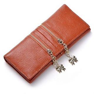 Womens Fashion Crocodile Pattern Genuine Leather Wallet