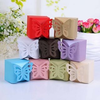 Butterfly Top Favor Box – Set of 12 (More Colors)