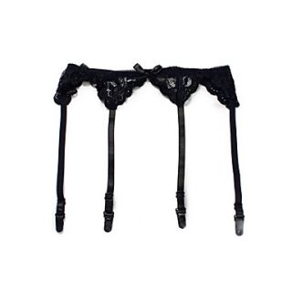 4 Straps Sexy Lace No Back Coverage Suspender Belts Party Garters