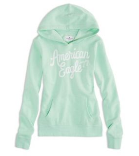Cupcake Green AEO Factory Hooded Pop Over, Womens M