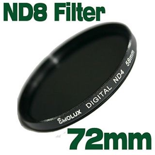 Emolux Neutral Density 72mm ND8 Filter