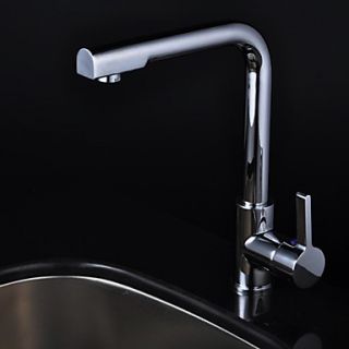 Chrome Single Handle Centerset kitchen faucet