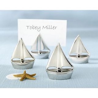 Shining Sails Silver Place Card Holders (Set of 4)