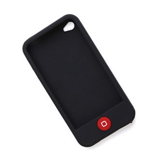 Protective Silicone Case for iPhone 4 (Black)