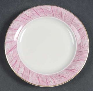 Bernardaud Moire Rose Bread & Butter Plate, Fine China Dinnerware   Rose (Pink)