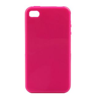 Protective Plastic Case for iPhone4 (Peach)