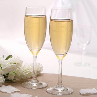 Personalized Classic Toasting Flutes