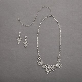 Gorgeous Alloy With Rhinestones Wedding Jewelry Set,Including Necklace And Earrings