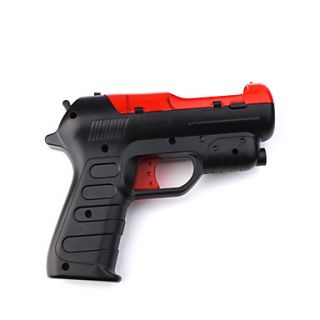 Light Gun Pistol Adapter for PS3 Move (Black/Red)
