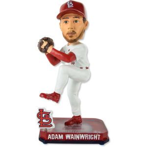 St. Louis Cardinals Adam Wainwright Forever Collectibles Springy Logo Bobble