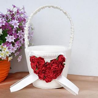 Flower Basket With Rose Heart