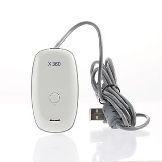 PC Wireless Gaming Receiver for PC/Xbox 360 (White)