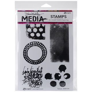 Dina Wakley Media Cling Stamps 6x9 textures