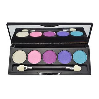 5 Colors Eye Shadow Palette with Free Brush