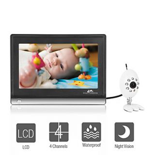 Monitor Guardian   Wireless Night Vision Baby Monitor with 7 Inch LCD Widescreen