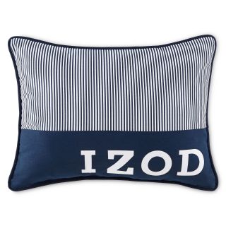 Izod Navy Pinstripe Oblong Decorative Pillow, Blue