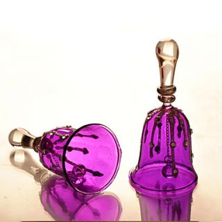 Romantic Purple Crystal Wedding Bell
