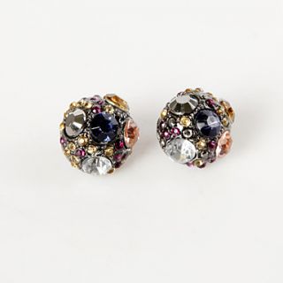 Womens Multicolor Jewel Stud Earrings
