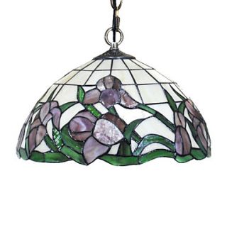 Tiffany Pendant Light with Floral Patterned Shade