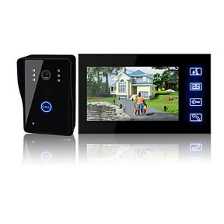 7 Inch TFT LCD Video Door with Touch key (1 Camera with 1 Monitor)
