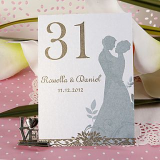 Personalized Table Number Card   Lover (set of 10)