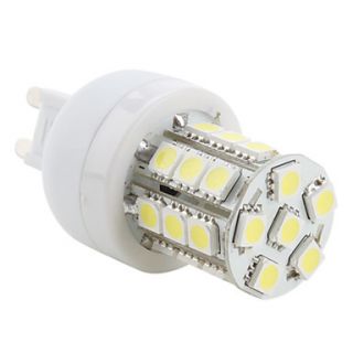 G9 3.5W 27x5050 SMD 300LM 5500 6500K Natural White Light LED Corn Bulb (230V)