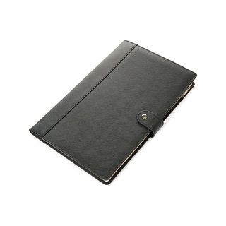 Morelle Naomi Saffiano Black Leather Jewelry Notebook