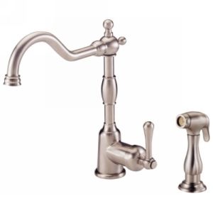 Danze D401557SS Opulence Single Handle Kitchen Faucet with Side Spray