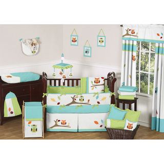 Sweet Jojo Designs Hooty 9 piece Crib Bedding Set