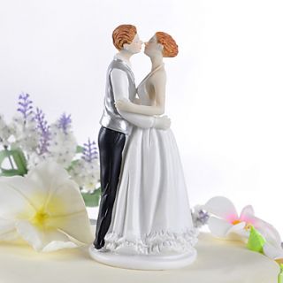 Kissing Couple Figurine Wedding Cake Topper
