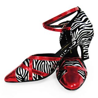Customized Zebra Print With Trim Latin/Ballroom Performance Shoes (More Colors)