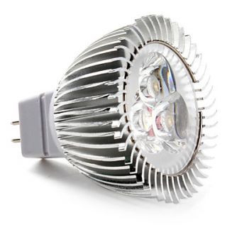 MR16 3 LED 270LM 3000K Warm White Light Spot Bulb (12 18V)