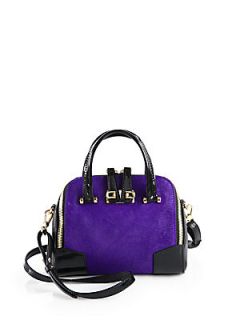 Furla Exclusively for  Hair Calf and Patent Leather Satchel   I