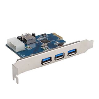 3 Port USB 3.0 PCI Card for PC