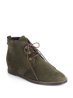 Stuart Weitzman Rove Suede Wedge Ankle Boots