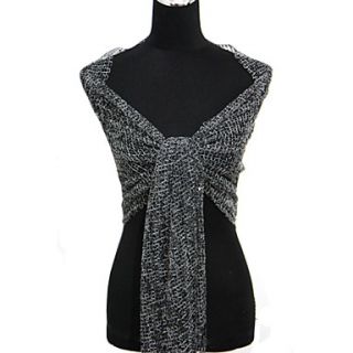 Polyester With Sequined Special Occasion Shawl (More Colors Available)