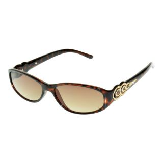 Allen B. Rhinestone Sunglasses, Tortoise, Womens