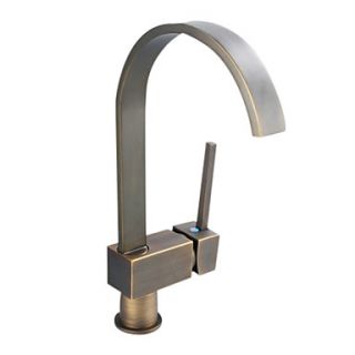 Antique Inspired Solid Brass Kitchen Faucet   Antique Bronze Finish