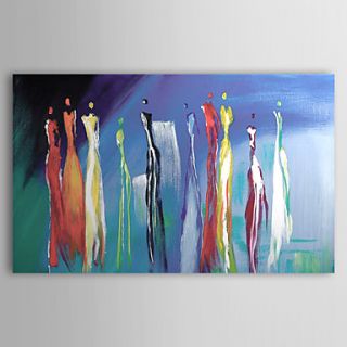 Hand painted Abstract Oil Painting with Stretched Frame