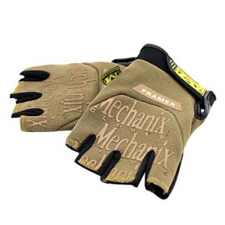 Leisure Sports Cycling Short Finger Polyester Gloves