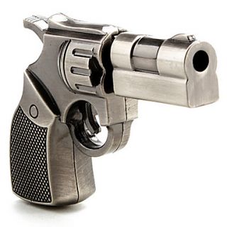 32GB Gun Revolver Style USB Flash Drive (Silver)
