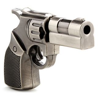 16GB Gun Revolver Style USB Flash Drive (Brown)