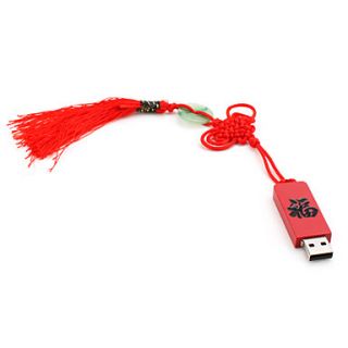 16GB Chinese Style USB Flash Drive (Red)